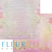 Лист двусторон. бумаги от FLEUR design Кирпичная стена, коллекция Мой сад, 30х30, пл. 190 гр, FD1004912